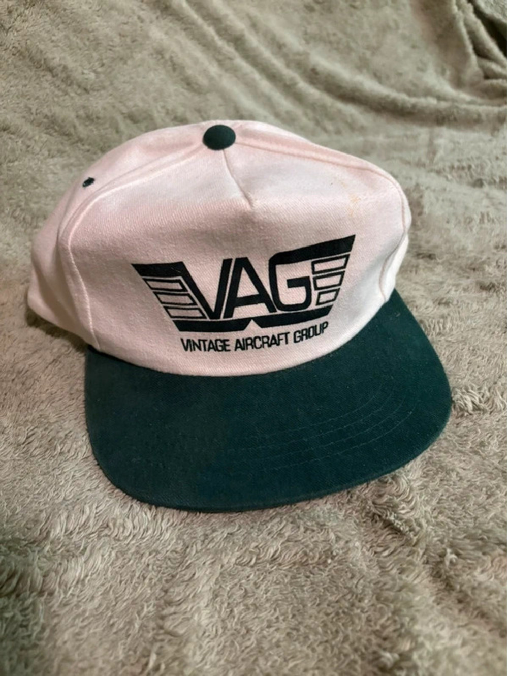 $Mint$ 1980s Vintage Aircraft Group (VAG) Snapback Hat